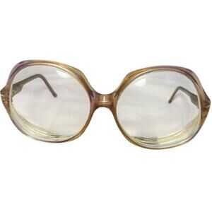 Diane von Furstenberg DVF Vintage 80’s Pink Translucent Logo Glasses Frames